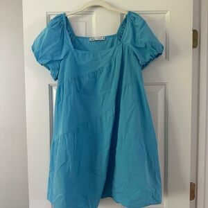 Zara Puff-Sleeve Dress